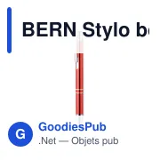 BERN Stylo à bille en alu recyclé - Miniature 5