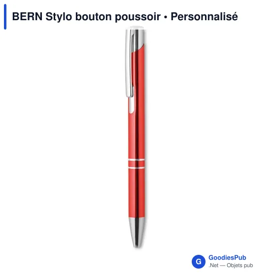 BERN Stylo à bille en alu recyclé - Image 5