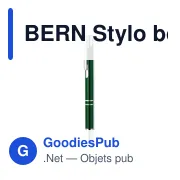 BERN Stylo à bille en alu recyclé - Miniature 7