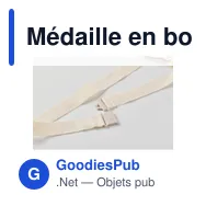 Médaille en bois personnalisable avec logo - BEST - Miniature 7