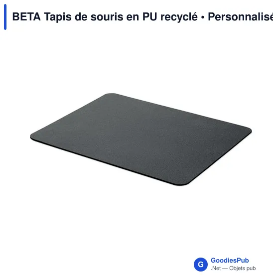 BETA Tapis de souris en PU recyclé - Image 1