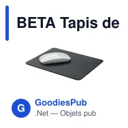 BETA Tapis de souris en PU recyclé - Miniature 3