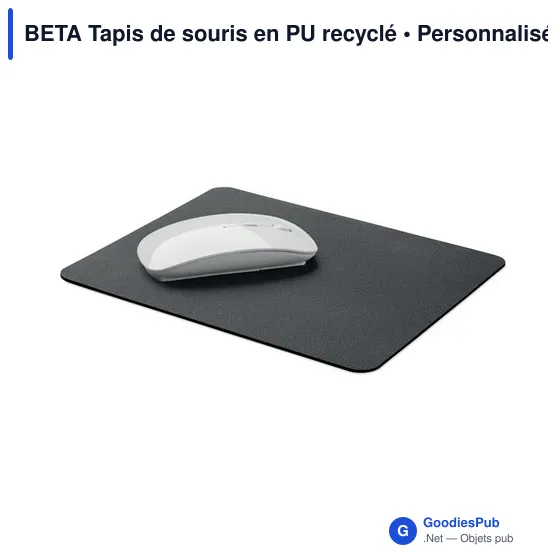 BETA Tapis de souris en PU recyclé - Image 3
