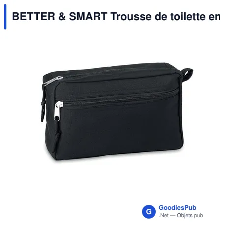 BETTER & SMART Trousse de toilette en RPET