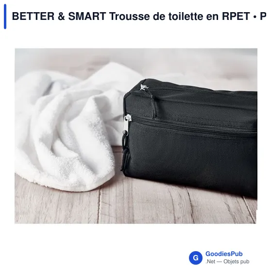 BETTER & SMART Trousse de toilette en RPET - Image 4