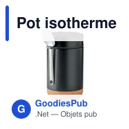 Pot isotherme personnalisable 400 ml avec logo - Bettna - Miniature 1