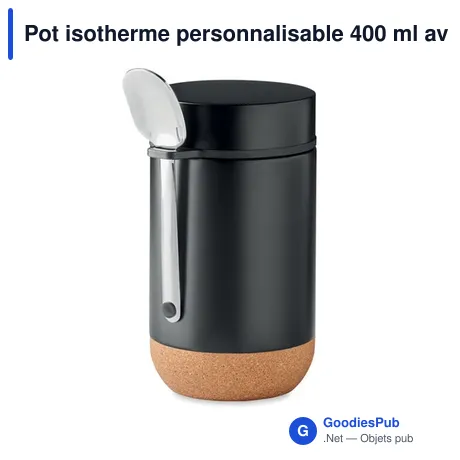 Pot isotherme personnalisable 400 ml avec logo - Bettna