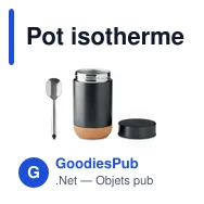 Pot isotherme personnalisable 400 ml avec logo - Bettna - Miniature 2