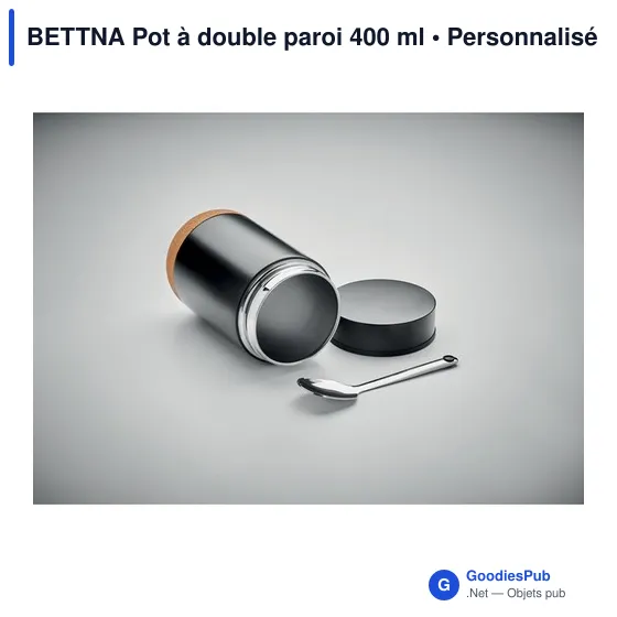 Pot isotherme personnalisable 400 ml avec logo - Bettna - Image 4