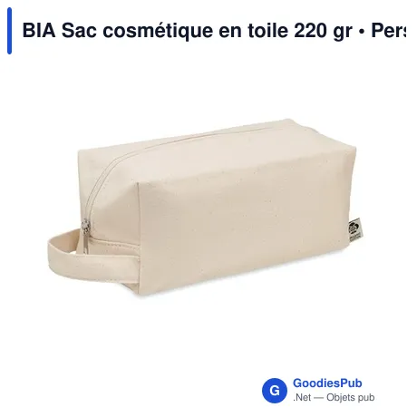 BIA Sac cosmétique en toile 220 gr