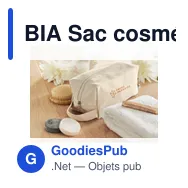 BIA Sac cosmétique en toile 220 gr - Miniature 4