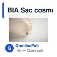 BIA Sac cosmétique en toile 220 gr - Miniature 5