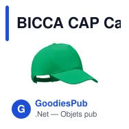 BICCA CAP Casquette coton bio 250gr/m² - Miniature 1
