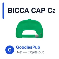 BICCA CAP Casquette coton bio 250gr/m² - Miniature 2