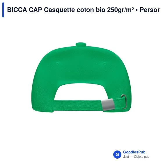 BICCA CAP Casquette coton bio 250gr/m² - Image 2