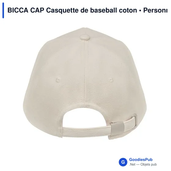 BICCA CAP Casquette coton bio 250gr/m² - Image 12
