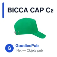 BICCA CAP Casquette coton bio 250gr/m² - Miniature 3