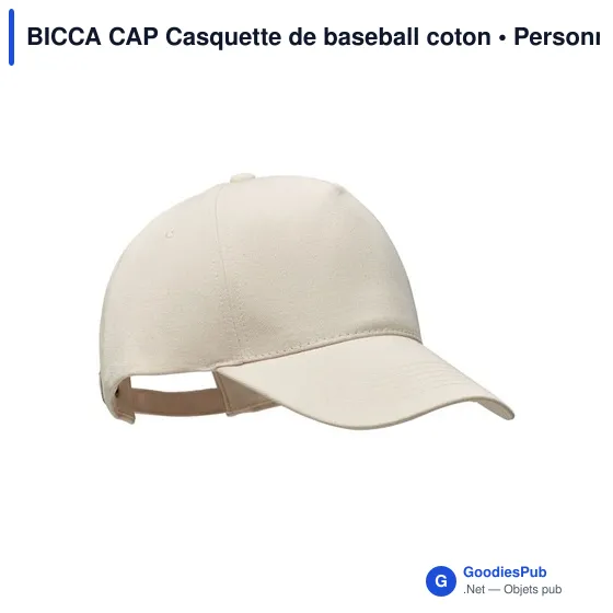 BICCA CAP Casquette coton bio 250gr/m² - Image 8