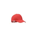 Variante rouge - BICCA CAP Casquette coton bio 250gr/m²