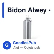 Gourde personnalisable avec logo pour entreprises - Alwey - Miniature 1