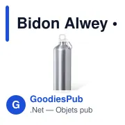 Gourde personnalisable avec logo pour entreprises - Alwey - Miniature 2
