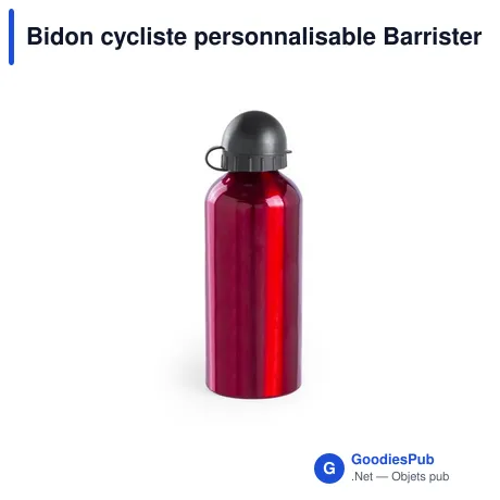 Bidon cycliste personnalisable Barrister avec logo