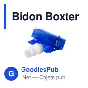 Gourde personnalisable Bidon Boxter avec logo - 400 ml - Miniature 1