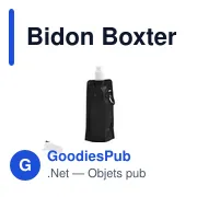 Gourde personnalisable Bidon Boxter avec logo - 400 ml - Miniature 2
