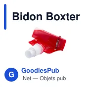 Gourde personnalisable Bidon Boxter avec logo - 400 ml - Miniature 5