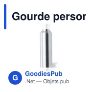 Gourde personnalisable avec logo pour entreprises - Modèle Cheddy - Miniature 2