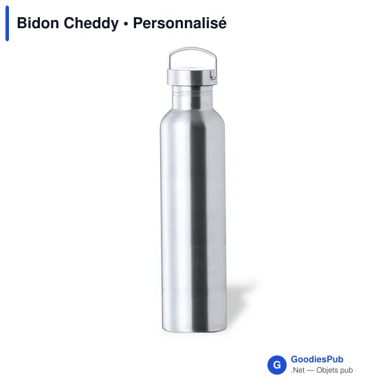 Gourde personnalisable avec logo pour entreprises - Modèle Cheddy - Image 2