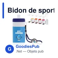Bidon de sport personnalisable en LDPE et PP avec logo - Bague 500 ml - Miniature 1