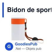 Bidon de sport personnalisable en LDPE et PP avec logo - Bague 500 ml - Miniature 2
