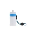Variante Blanc / Bleu clair - Bidon de sport personnalisable en LDPE et PP avec logo - Bague 500 ml