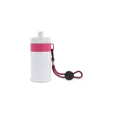 Variante Blanc / rose - Bidon de sport personnalisable en LDPE et PP avec logo - Bague 500 ml