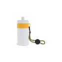 Variante Blanc / jaune - Bidon de sport personnalisable en LDPE et PP avec logo - Bague 500 ml