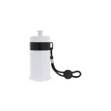 Variante Blanc / Noir - Bidon de sport personnalisable en LDPE et PP avec logo - Bague 500 ml