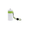 Variante Blanc / vert clair - Bidon de sport personnalisable en LDPE et PP avec logo - Bague 500 ml