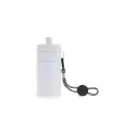 Variante Blanc / Blanc - Bidon de sport personnalisable en LDPE et PP avec logo - Bague 500 ml