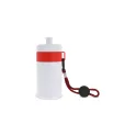Variante Blanc / Rouge - Bidon de sport personnalisable en LDPE et PP avec logo - Bague 500 ml