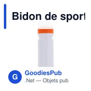 Bidon de sport personnalisable 750 ml avec logo - Modèle à bague - Miniature 11