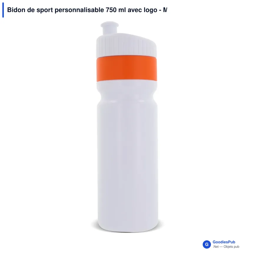 Bidon de sport personnalisable 750 ml avec logo - Modèle à bague - Image 11