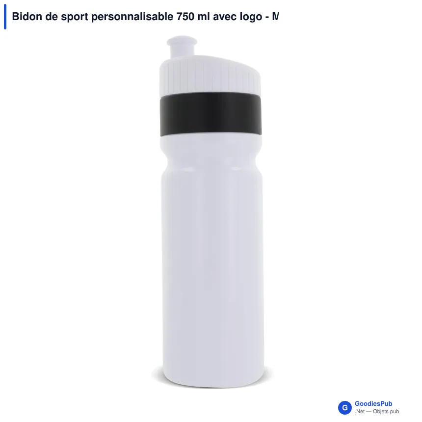 Bidon de sport personnalisable 750 ml avec logo - Modèle à bague - Image 12