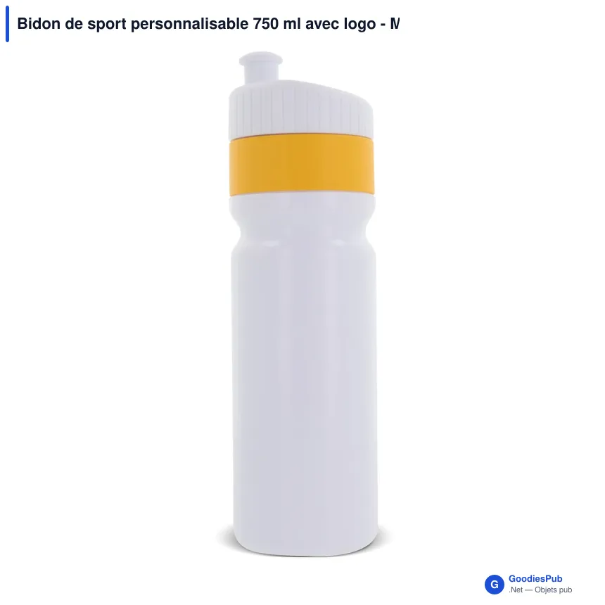 Bidon de sport personnalisable 750 ml avec logo - Modèle à bague - Image 4