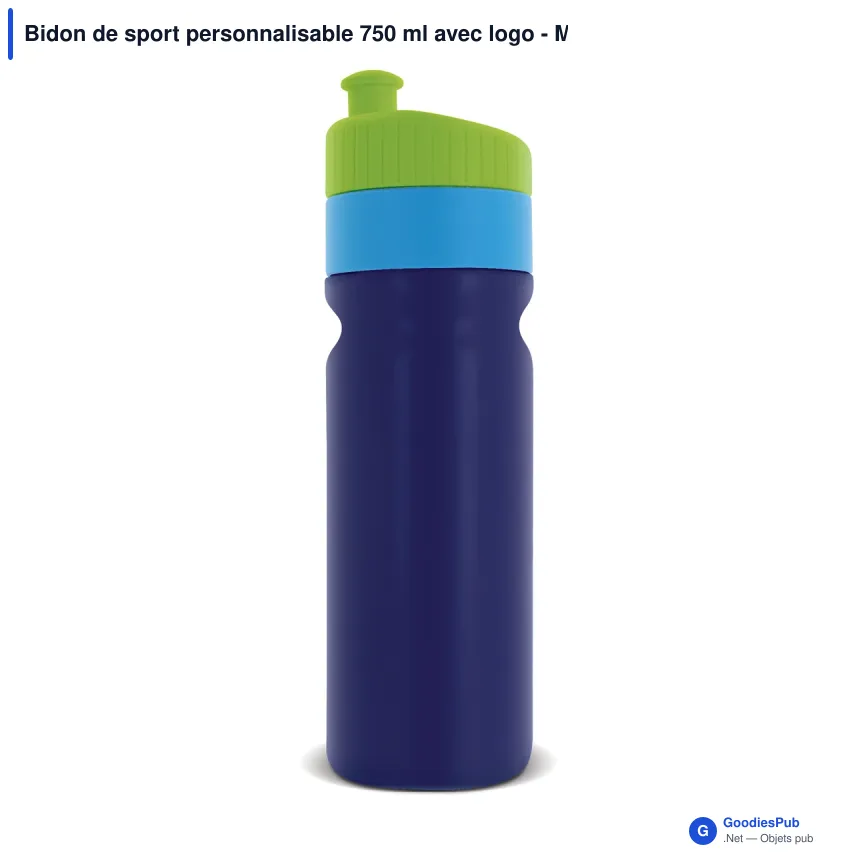 Bidon de sport personnalisable 750 ml avec logo - Modèle à bague - Image 5