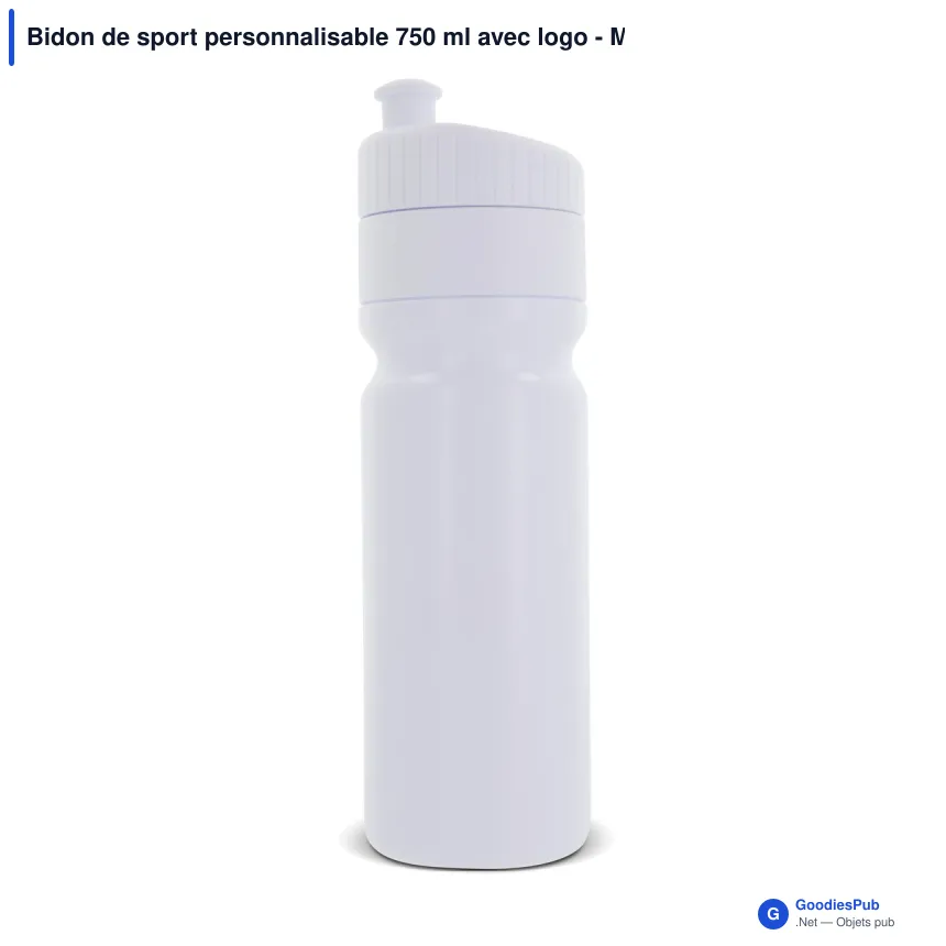 Bidon de sport personnalisable 750 ml avec logo - Modèle à bague - Image 6