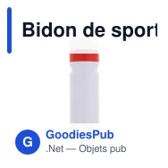 Bidon de sport personnalisable 750 ml avec logo - Modèle à bague - Miniature 7