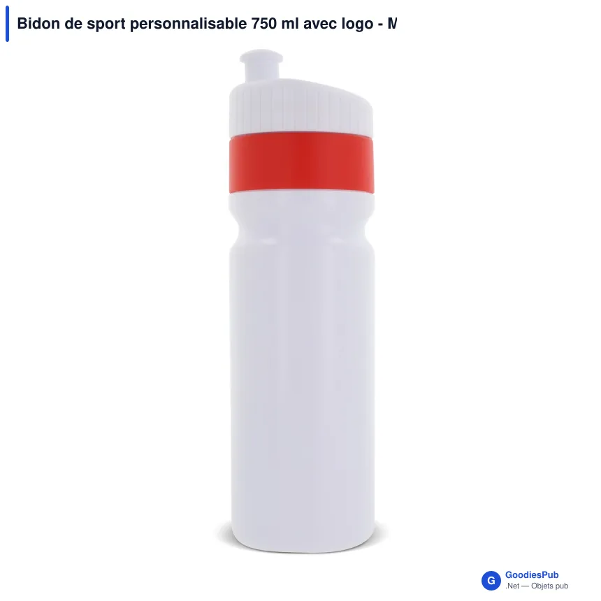 Bidon de sport personnalisable 750 ml avec logo - Modèle à bague - Image 7