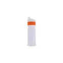 Variante Blanc / Orange - Bidon de sport personnalisable 750 ml avec logo - Modèle à bague