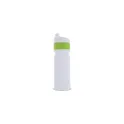 Variante Blanc / vert clair - Bidon de sport personnalisable 750 ml avec logo - Modèle à bague